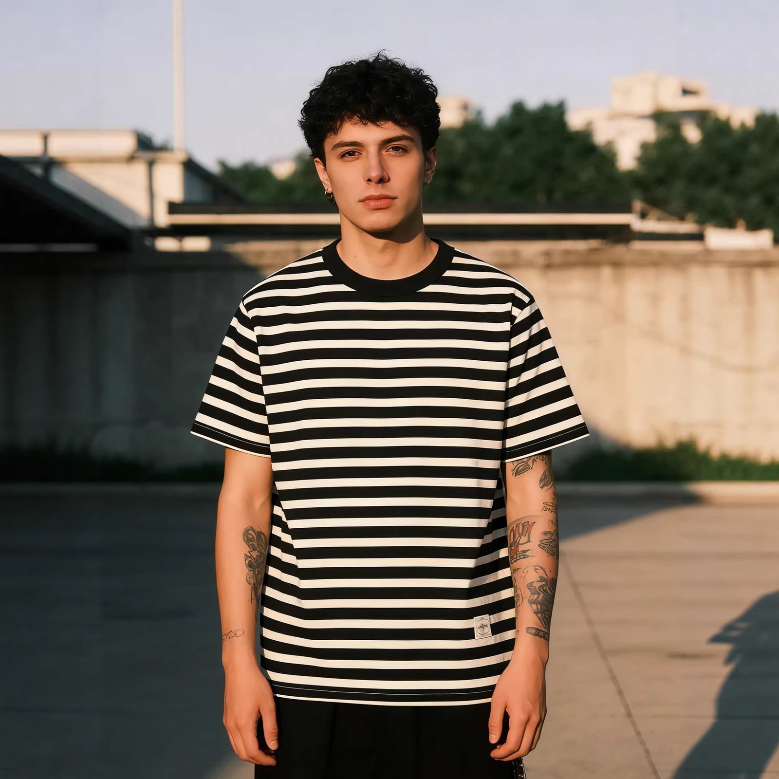 Men's Vintage Short-sleeved T-shirt