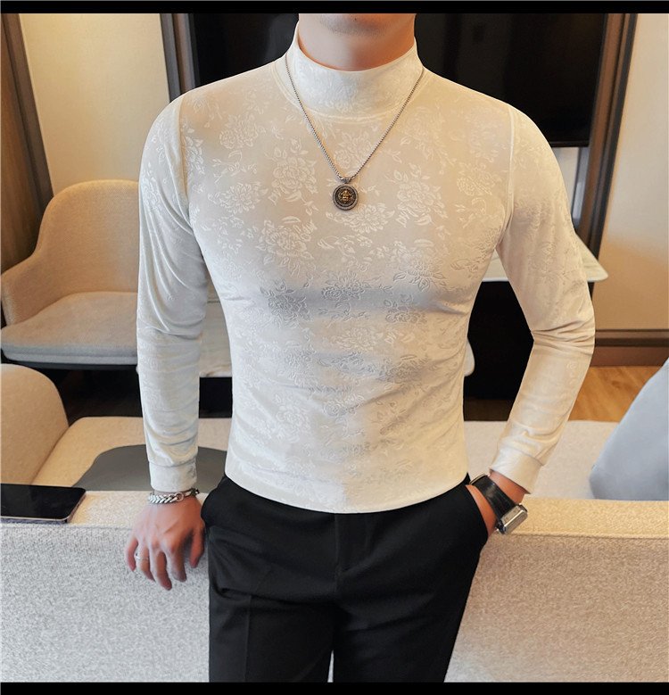 Men's Fleece Casual Long-Sleeved T-Shirt