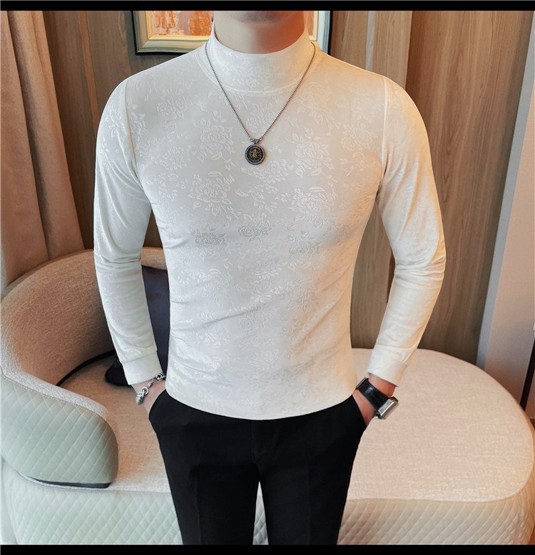 Men's Fleece Casual Long-Sleeved T-Shirt