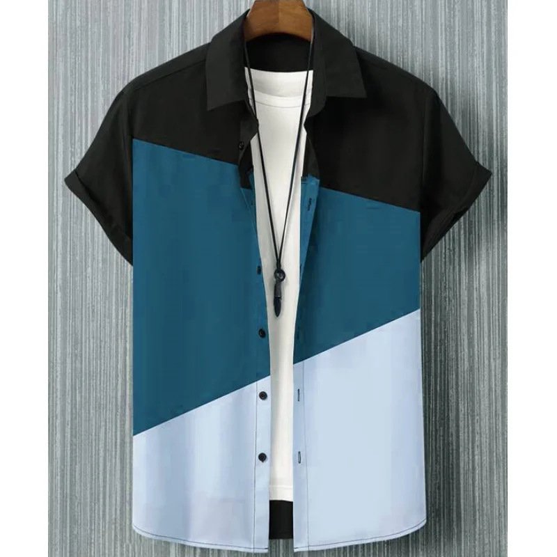 Men's Casual Wear - Short Sleeve Printed Shirt