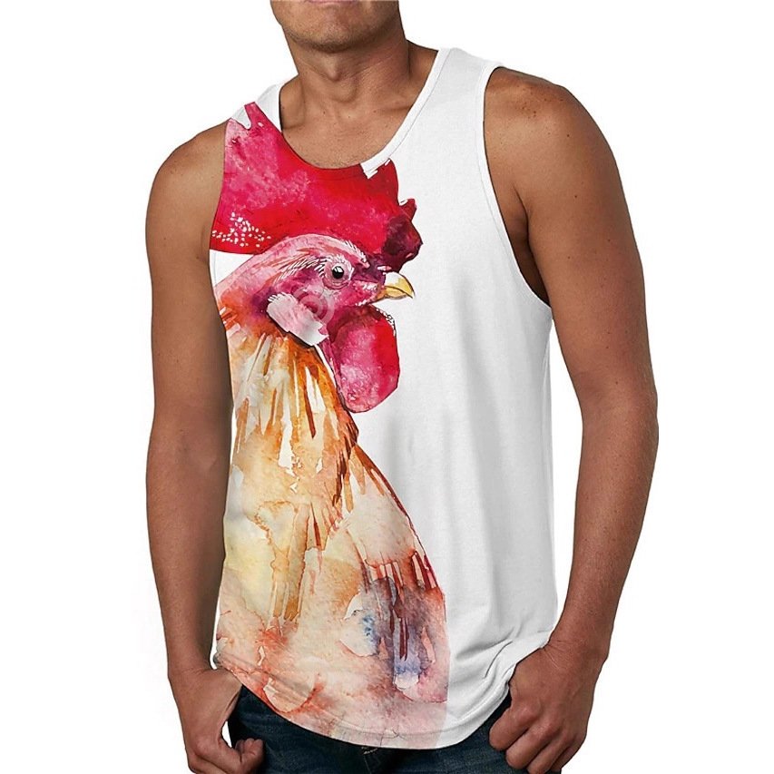 Men's Printed Casual Vest