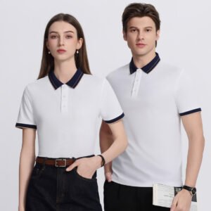Unisex Color Matching Polo T-Shirt