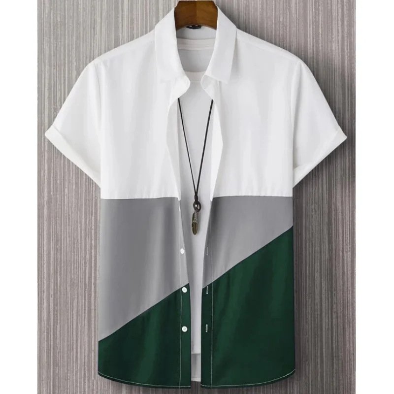 Men's Casual Wear - Short Sleeve Printed Shirt