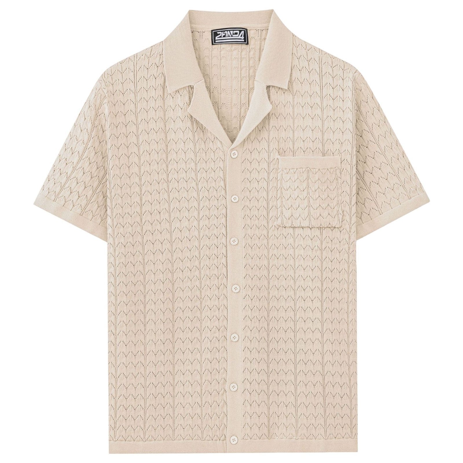 Mens Casual Cuban-collar Knit Sweater From Europe And America