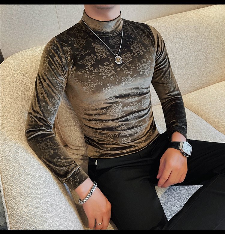 Men's Fleece Casual Long-Sleeved T-Shirt