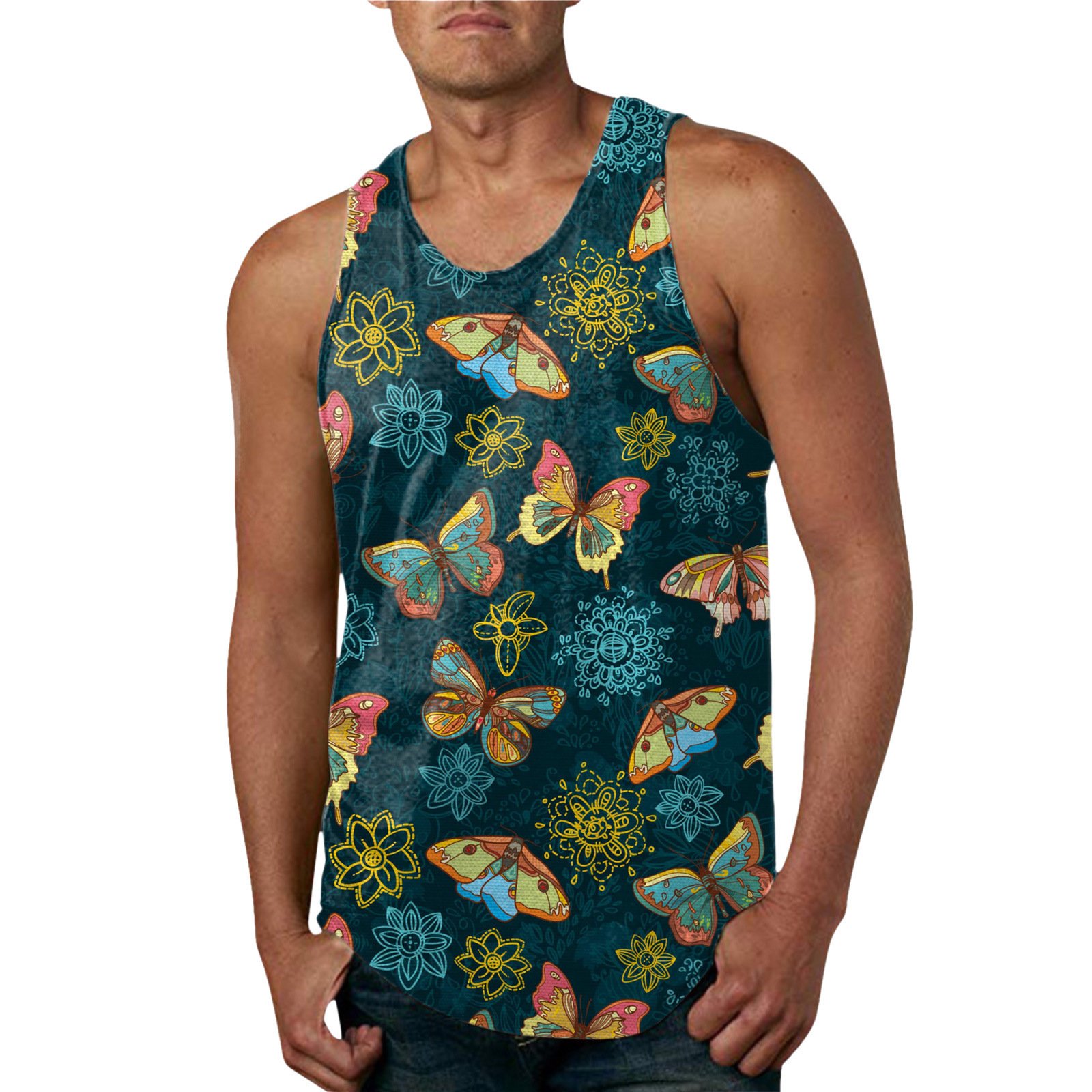 Men's Printed Casual Vest