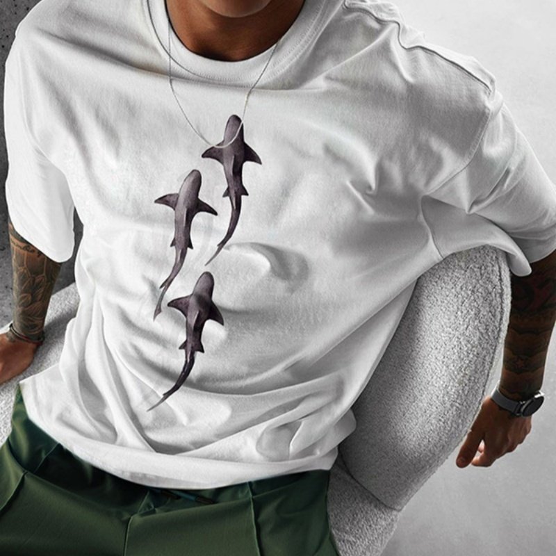 Men's Street-style T-Shirt - Short Sleeve