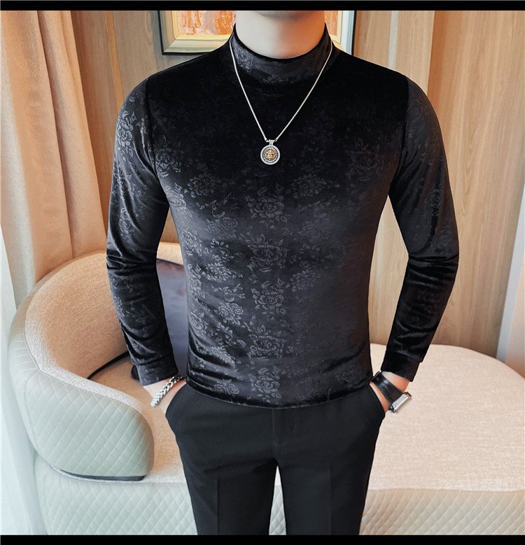 Men's Fleece Casual Long-Sleeved T-Shirt