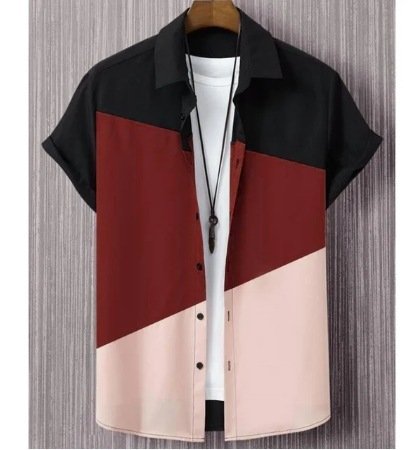 Men's Casual Wear - Short Sleeve Printed Shirt