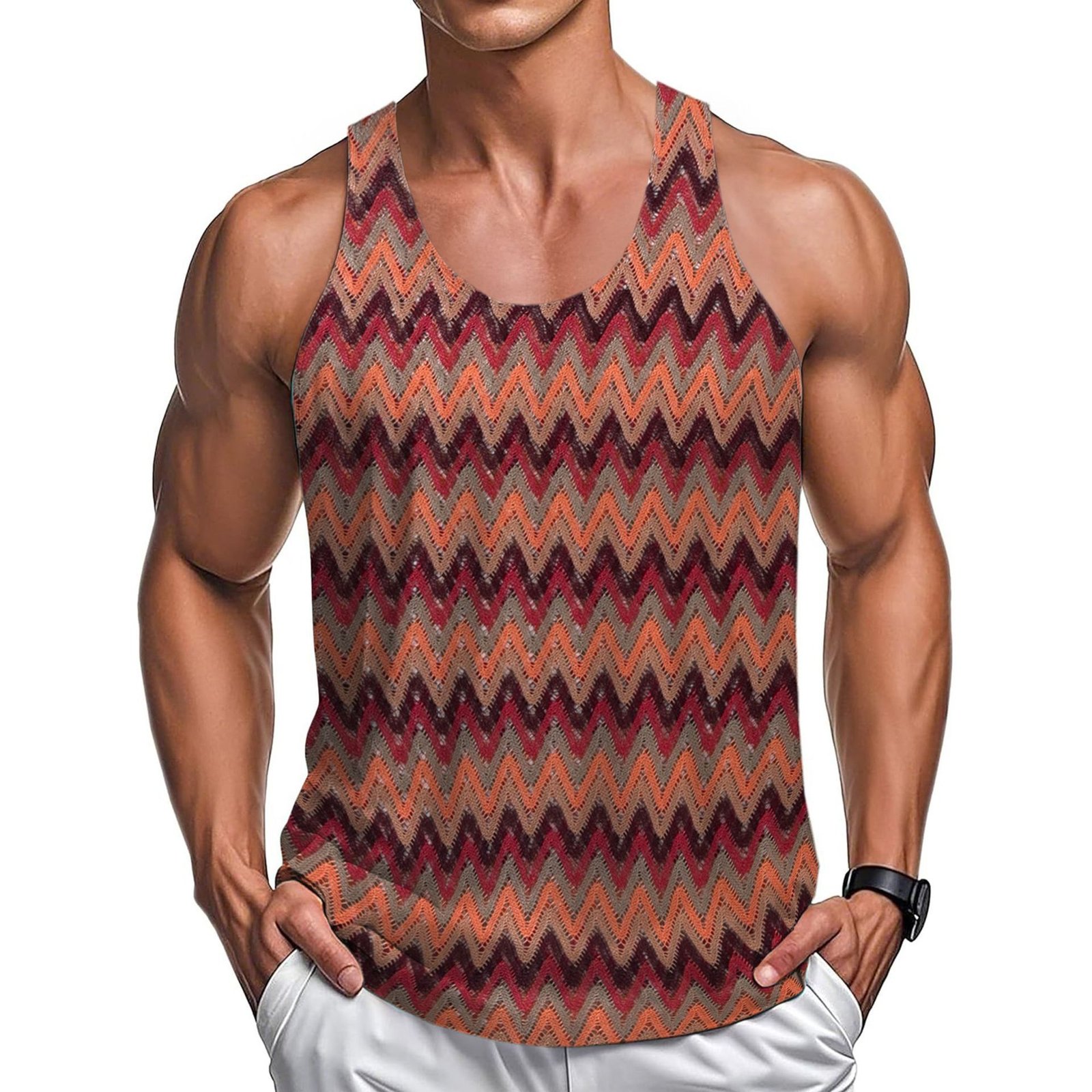Men's Summer Stripe Vest