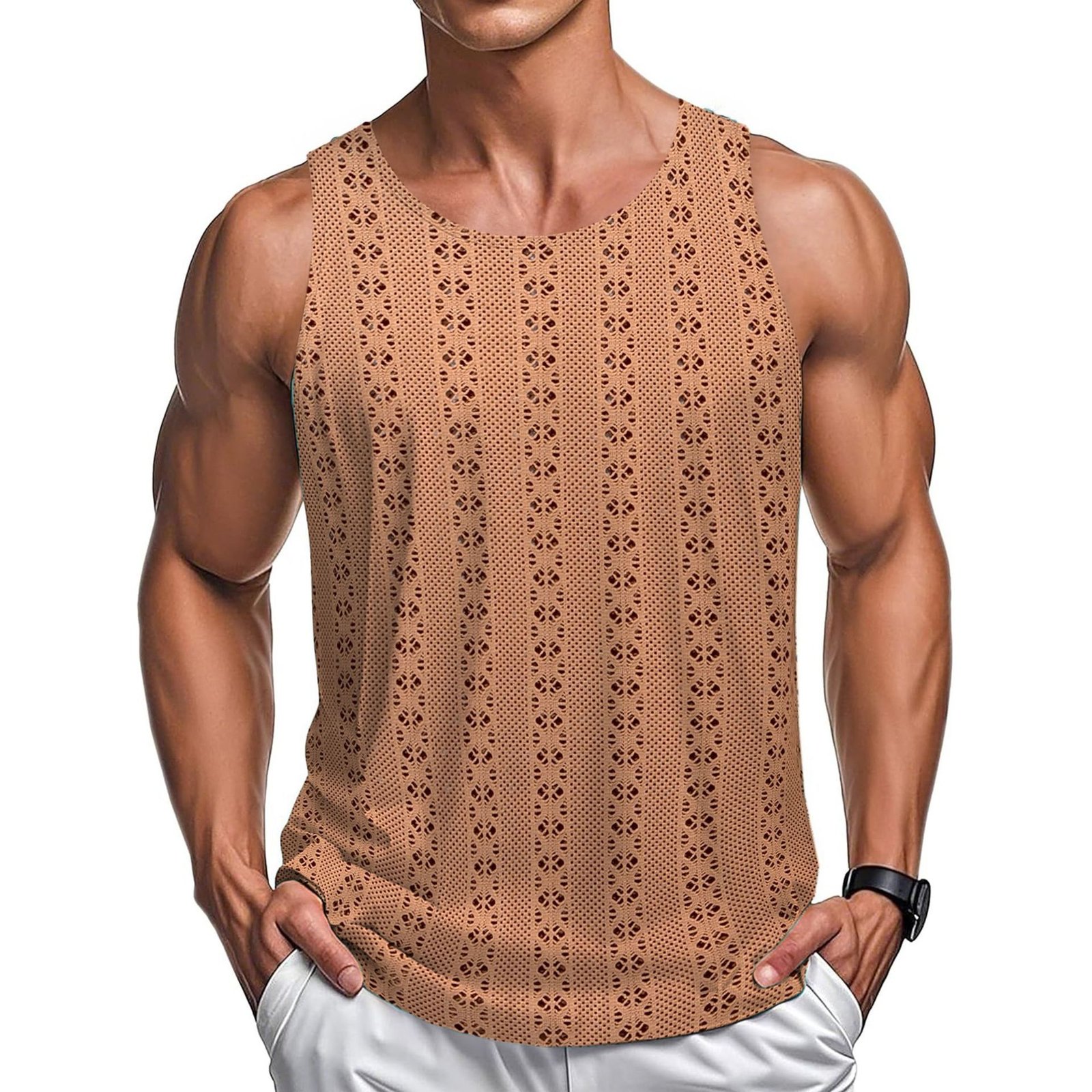 Round Neck Casual Style Loose Vest