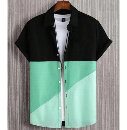 Men's Casual Wear - Short Sleeve Printed Shirt