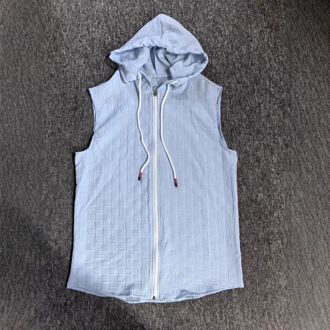 Men's Sleeveless Zip-up Hoodie