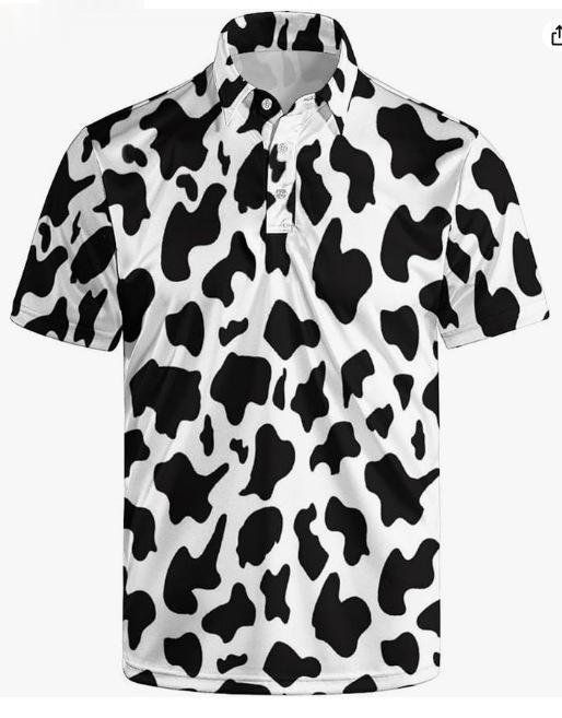 Men's Retro Printed Color-Block Short-Sleeve T-Shirt