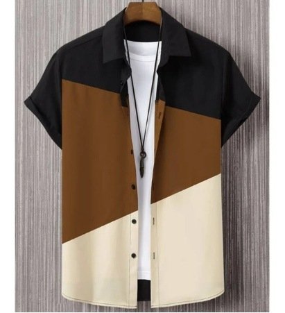 Men's Casual Wear - Short Sleeve Printed Shirt