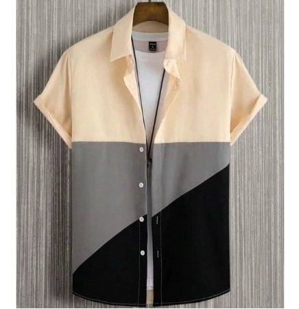 Men's Casual Wear - Short Sleeve Printed Shirt
