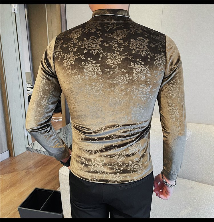 Men's Fleece Casual Long-Sleeved T-Shirt