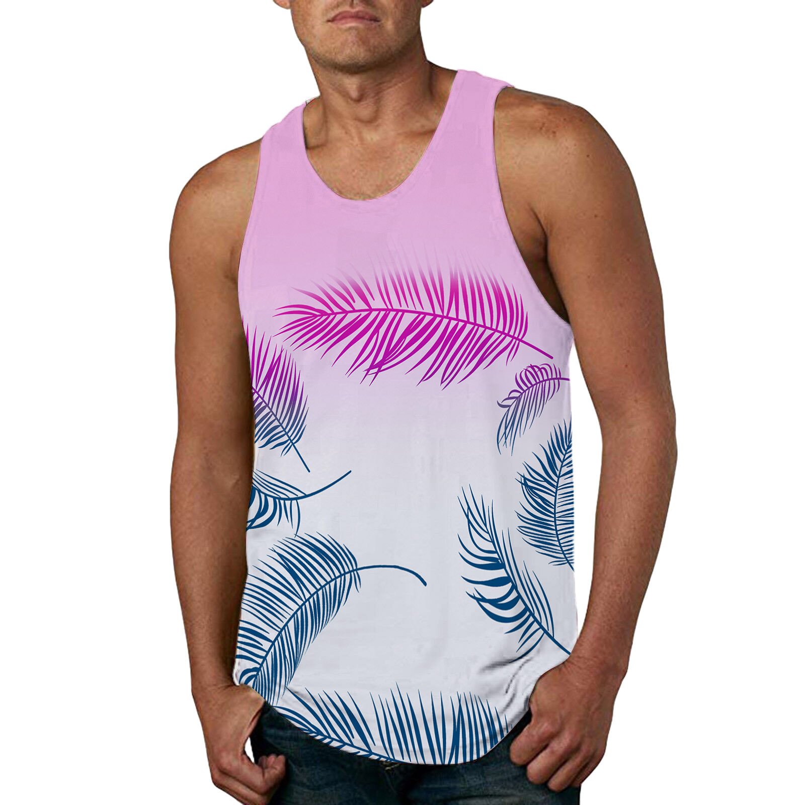 Men's Printed Casual Vest