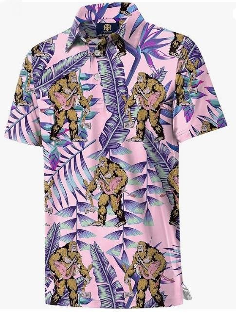 Men's Retro Printed Color-Block Short-Sleeve T-Shirt