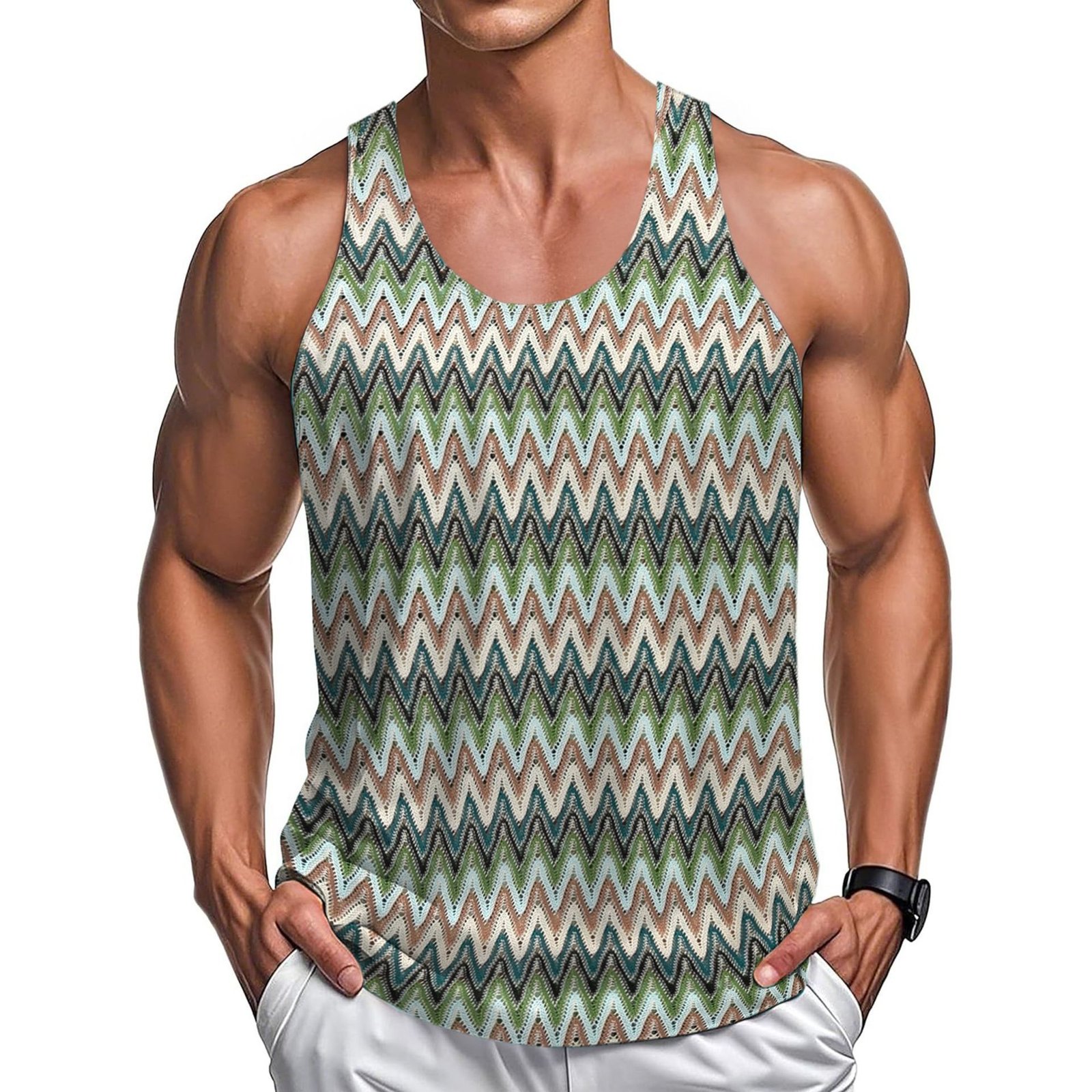 Men's Summer Stripe Vest