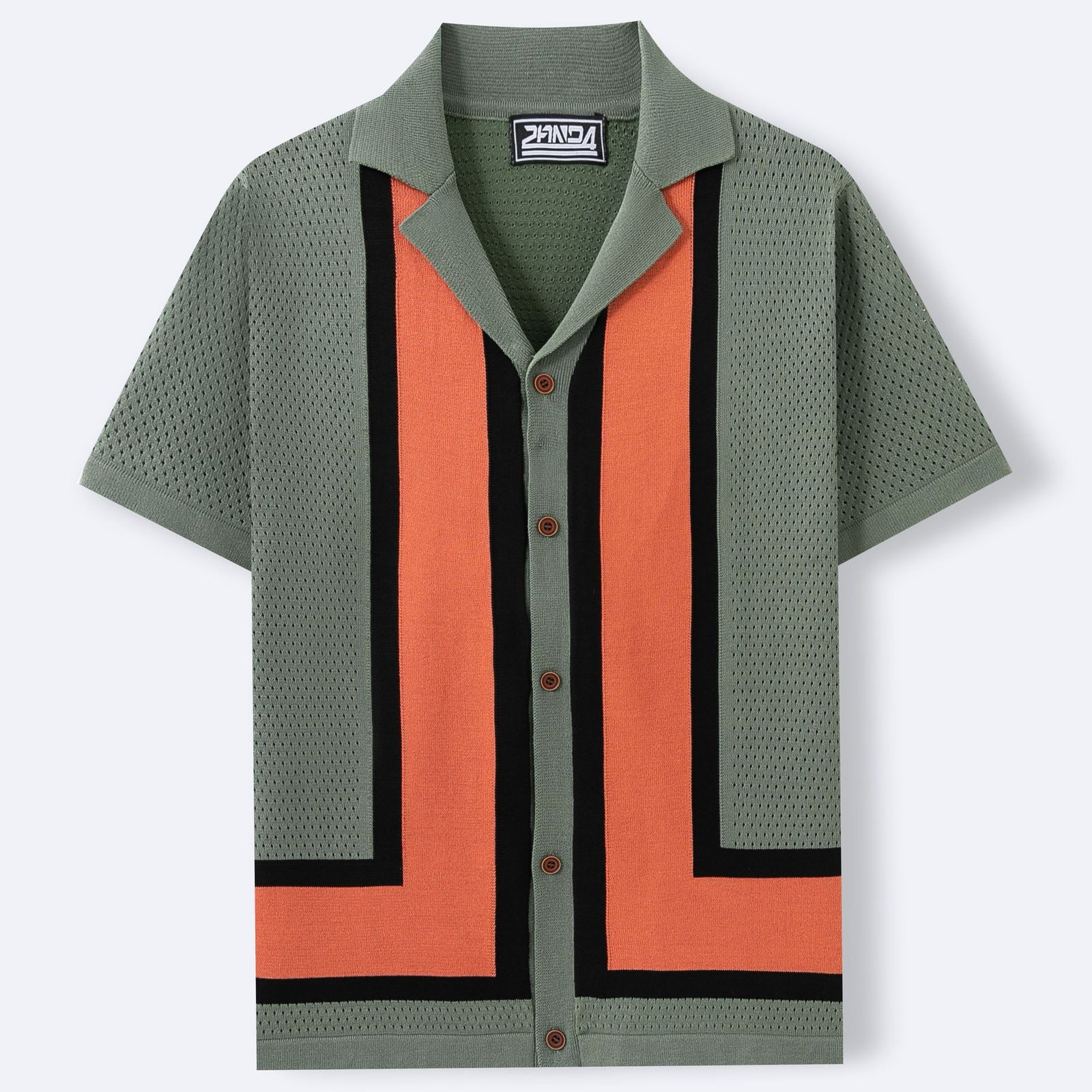 Men's Summer Striped Shirt - Short Sleeved
