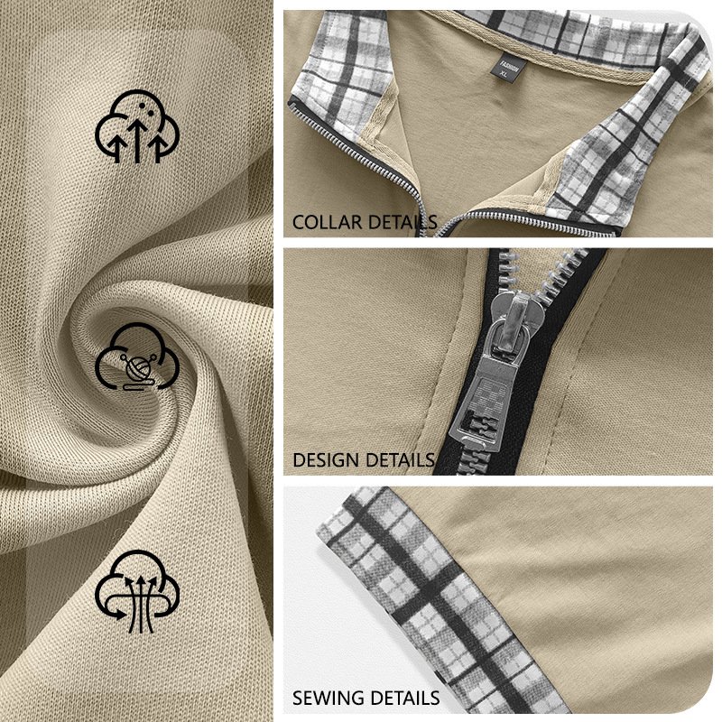 Cross Border EBay Men's Cotton Fake Two Piece T Shirts, Half Zip Lapel Short Sleeve Spliced Breathable Plus Size Casual Polo Shirts