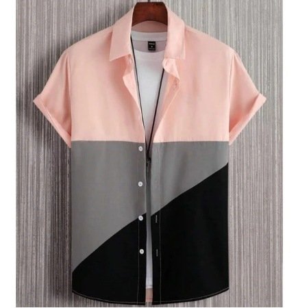 Men's Casual Wear - Short Sleeve Printed Shirt