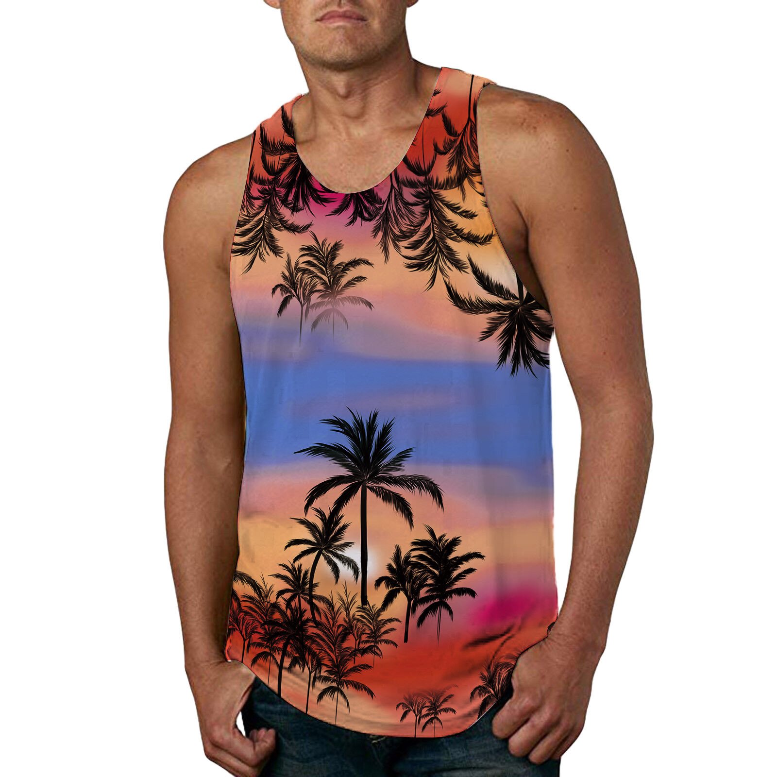 Men's Printed Casual Vest
